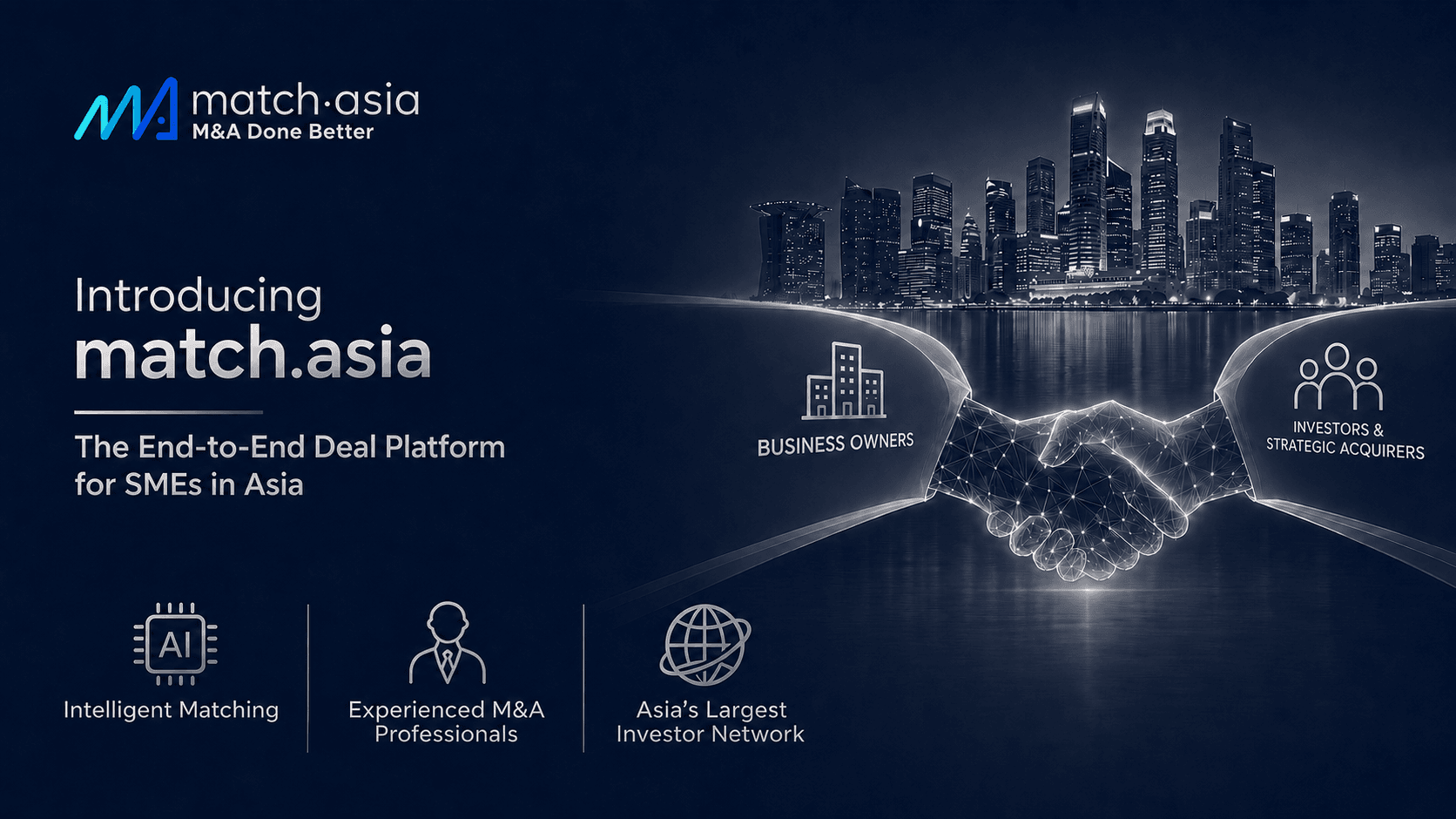 Introducing match.asia | AI-Powered M&A Platform for SMEs in Asia | M&A Done Better